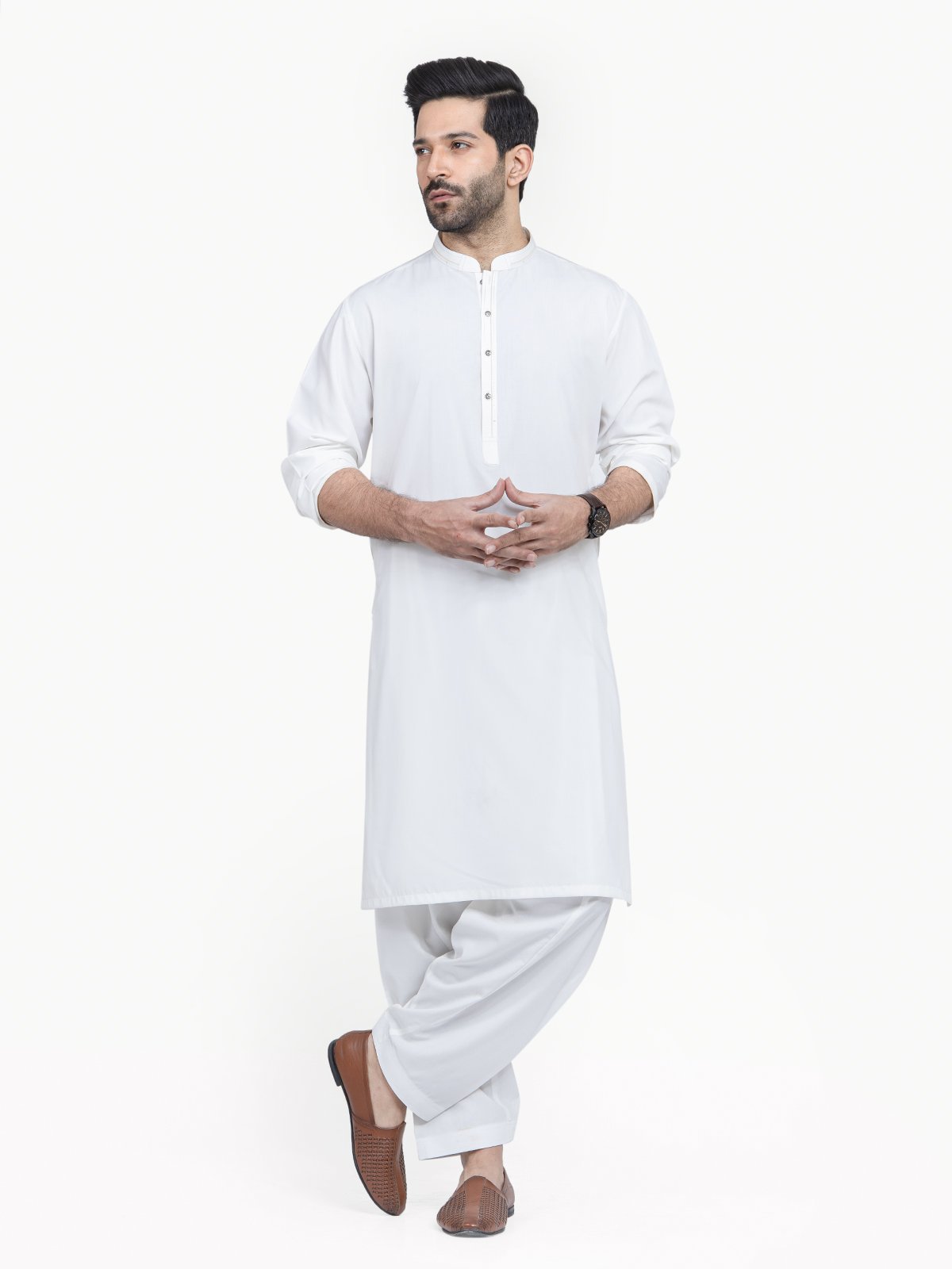 Off White Kurta Pajama Set