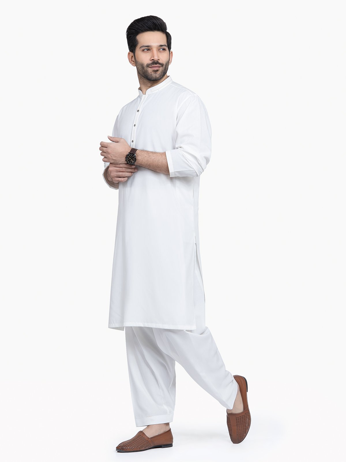 Off White Kurta Pajama Set