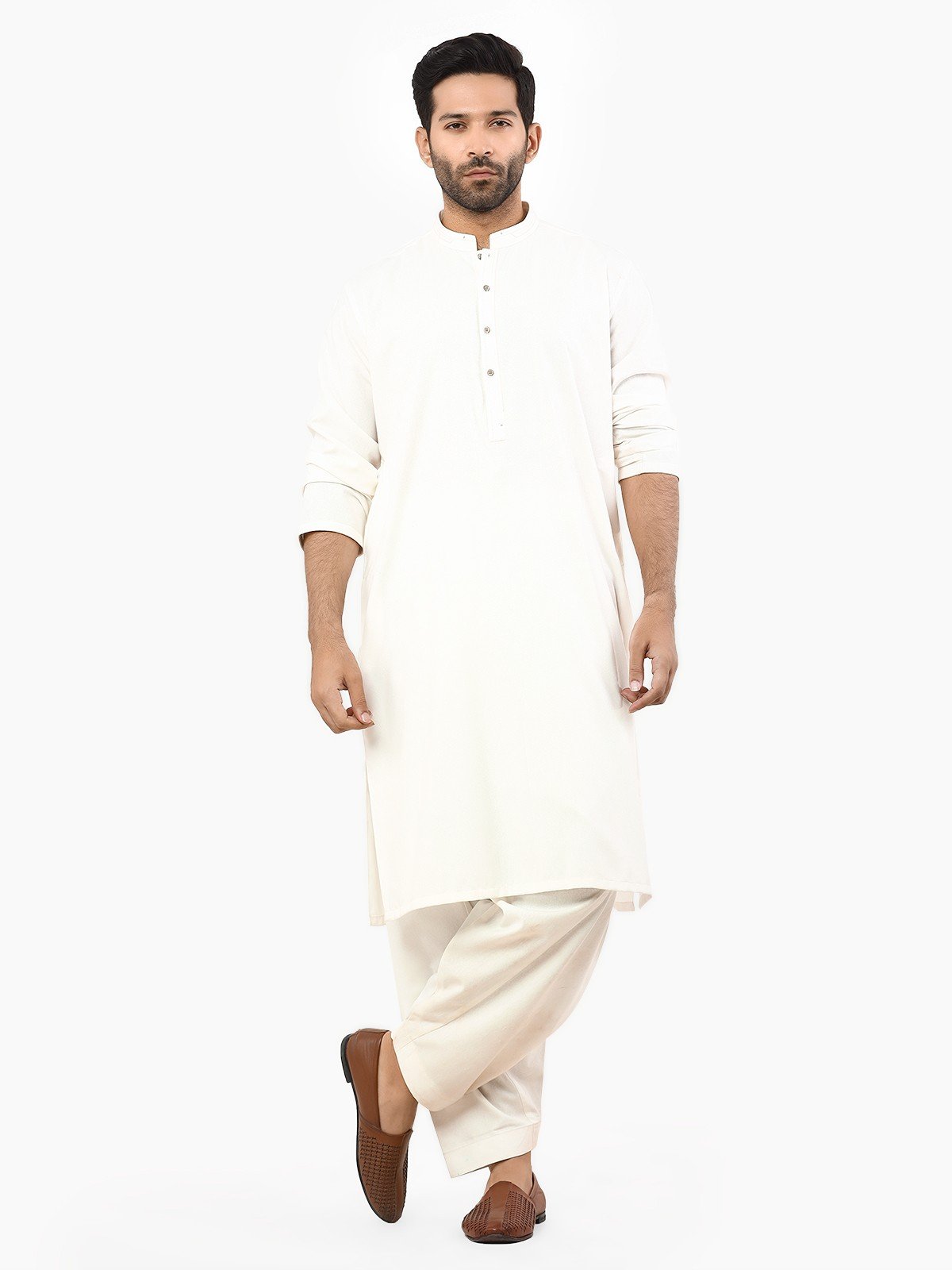 Off White Kurta Pajama Set