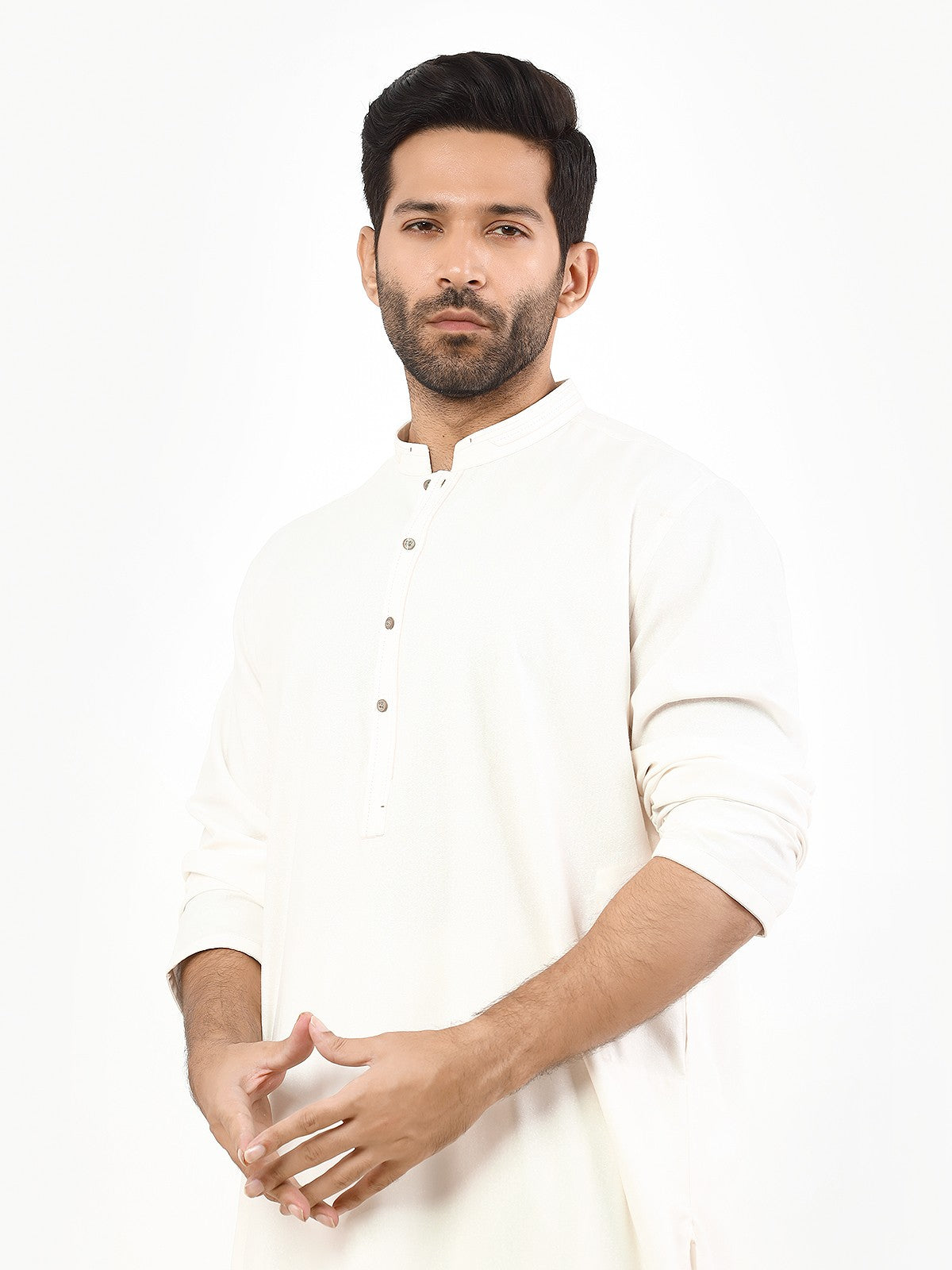 Off White Kurta Pajama Set