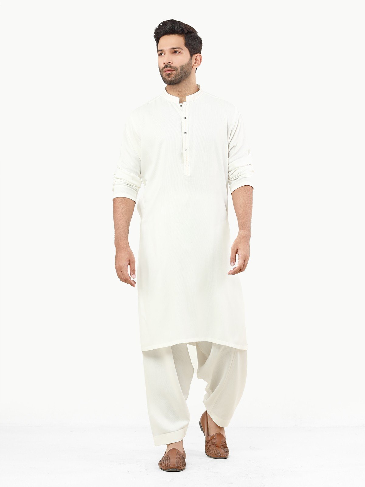 Off White Kurta Pajama Set