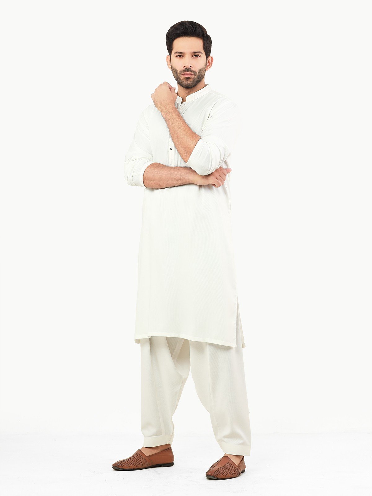Off White Kurta Pajama Set