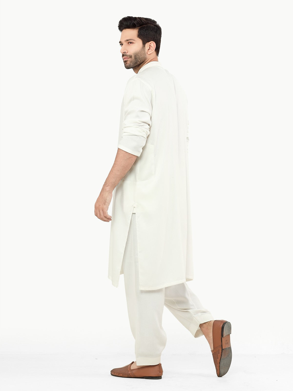 Off White Kurta Pajama Set