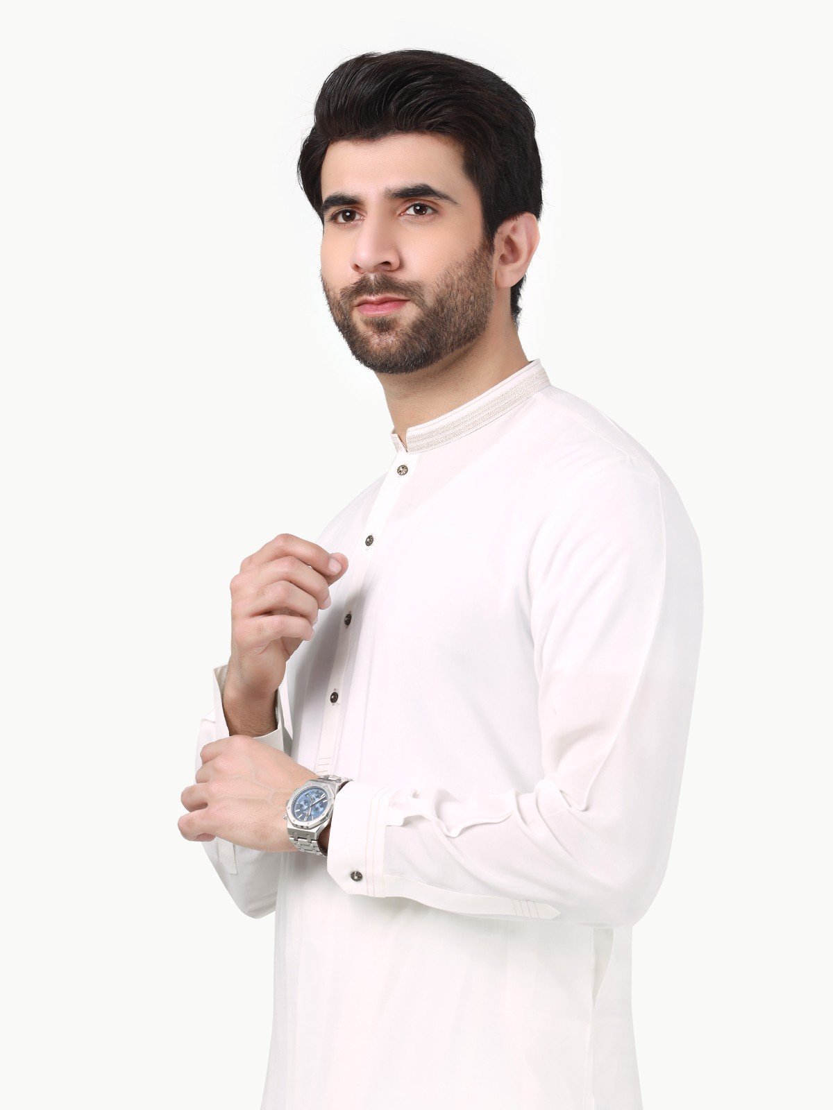 Pearl White Kurta Pajama Set