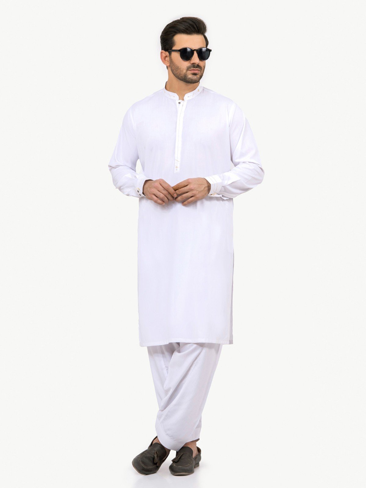 White Kurta Pajama Set