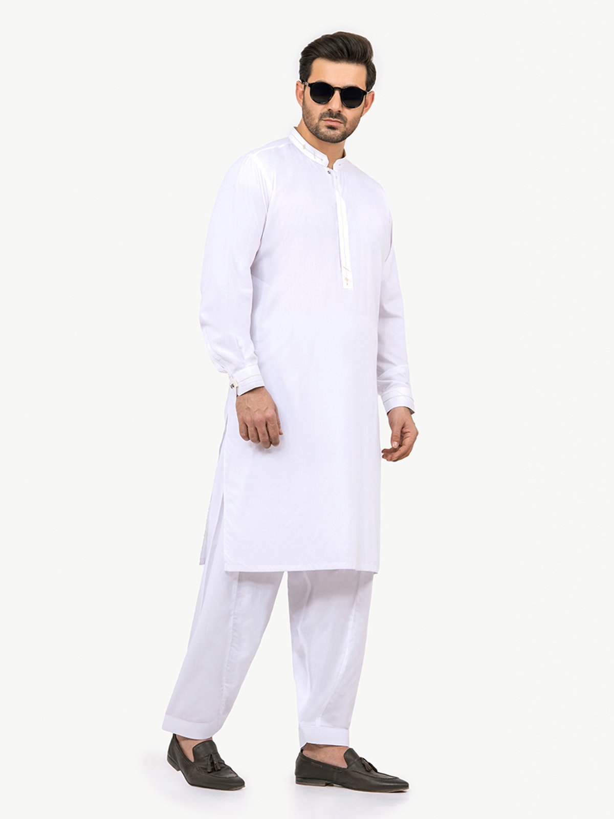 White Kurta Pajama Set